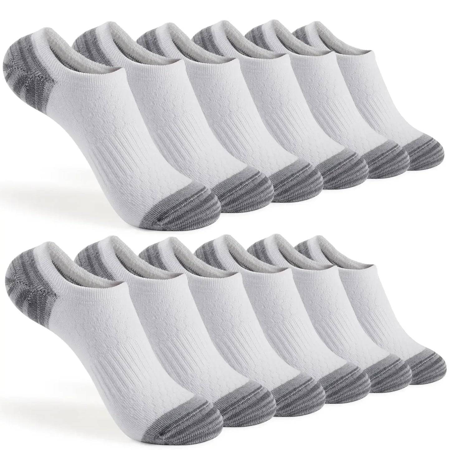 Socks for Women-Mens en paquete de 12, cómodos y transpirables para uso diario y deportivo.