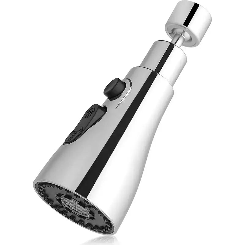 Universal Faucet Extender Nozzle de acero inoxidable con diseño ajustable y funcionalidad mejorada para grifos.